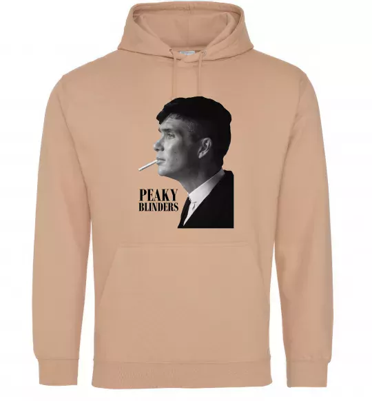 Чоловіча толстовка (худі) Шелбі з цигаркою Пісочний фото