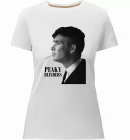 Жіноча преміум футболка By order of the peakly blinders Білий фото