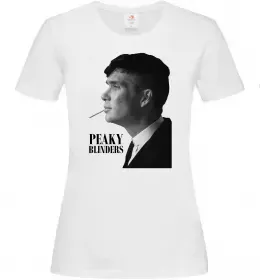 Женская футболка Шелбі з цигаркою Белый фото