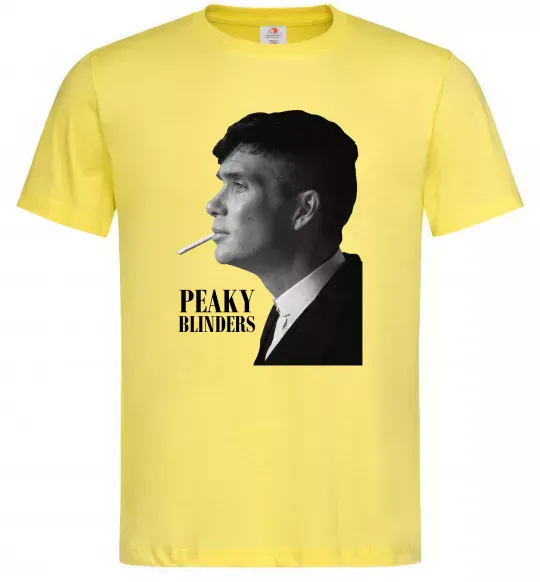 Мужская футболка Шелбі з цигаркою Лимонный фото