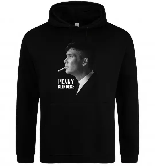 Женская толстовка (худи) Шелбі з цигаркою Черный фото