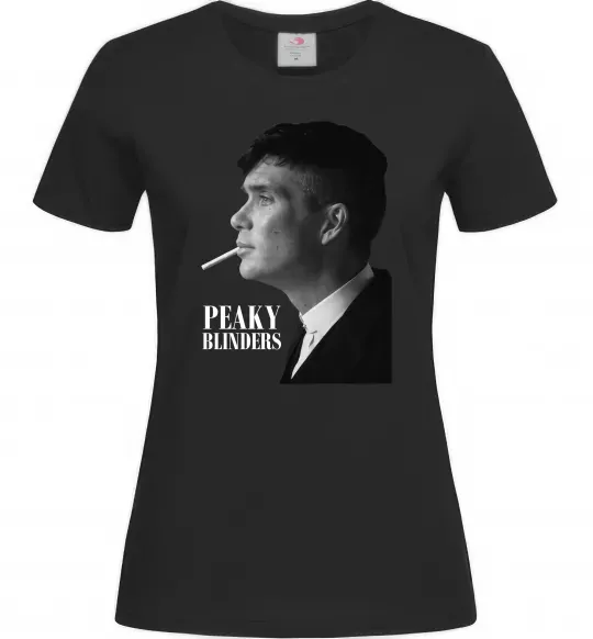 Жіноча футболка Шелбі з цигаркою Чорний фото