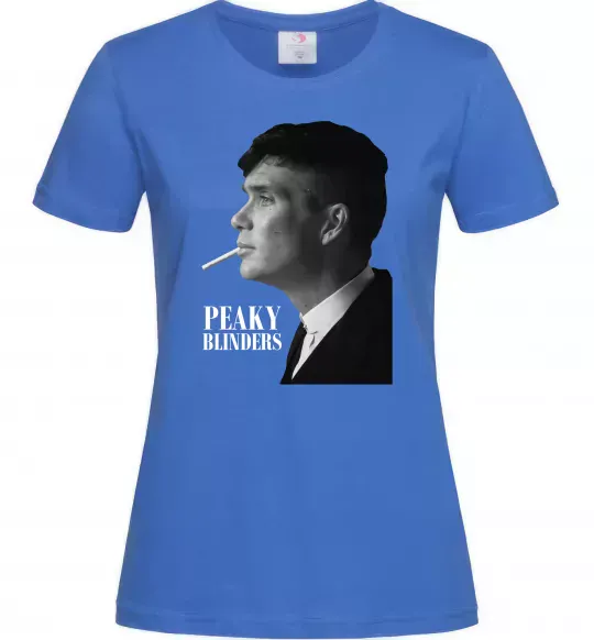 Жіноча футболка Шелбі з цигаркою Яскраво-синій фото