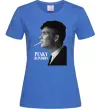 Жіноча футболка Шелбі з цигаркою Яскраво-синій фото