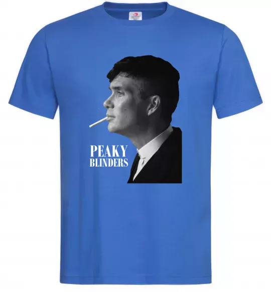 Мужская футболка Шелбі з цигаркою Ярко-синий фото