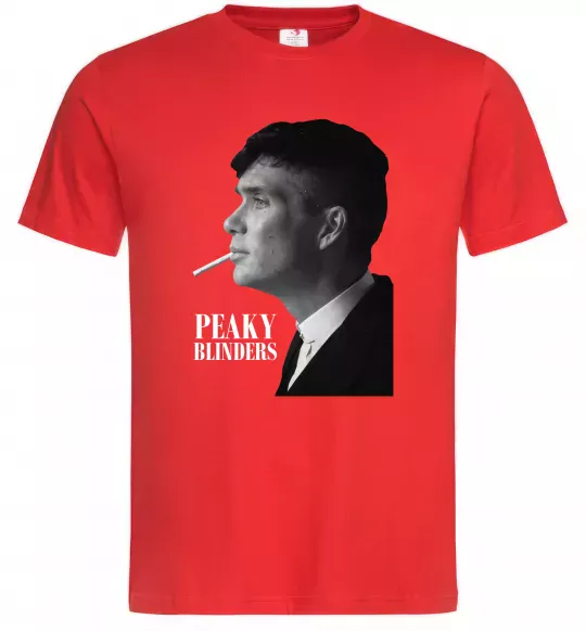 Мужская футболка Шелбі з цигаркою Красный фото