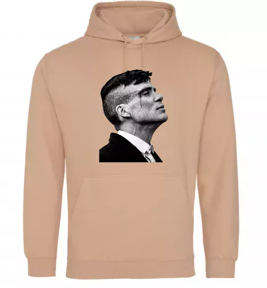 Мужская толстовка (худи) Шелбі з розбитою бровою Песочный фото