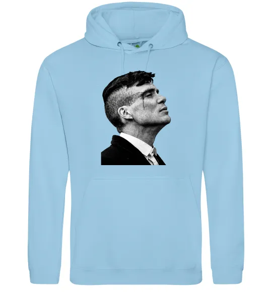 Чоловіча толстовка (худі) Шелбі з розбитою бровою Блакитний фото