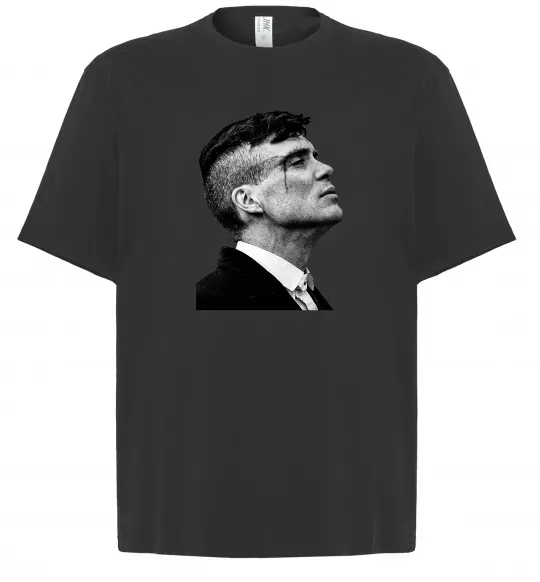 Футболка Оверсайз Шелбі з розбитою бровою Черный фото