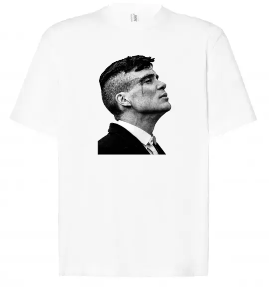 Футболка Оверсайз Шелбі з розбитою бровою Белый фото