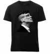 Мужская премиум футболка Шелбі з розбитою бровою Черный фото
