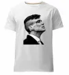 Мужская премиум футболка Шелбі з розбитою бровою Белый фото