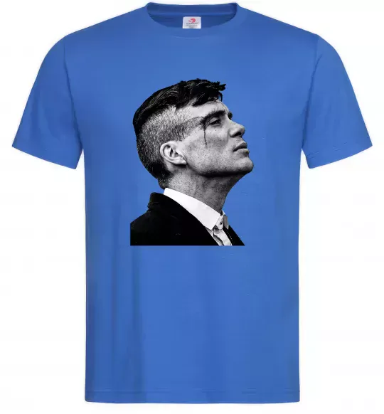 Мужская футболка Шелбі з розбитою бровою Ярко-синий фото