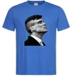 Мужская футболка Шелбі з розбитою бровою Ярко-синий фото
