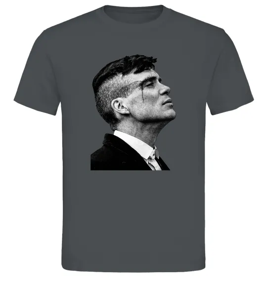 Мужская футболка Шелбі з розбитою бровою Графит фото