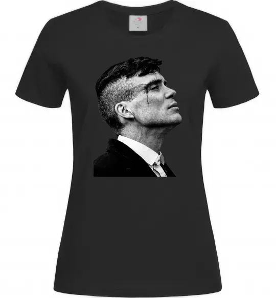 Женская футболка Шелбі з розбитою бровою Черный фото