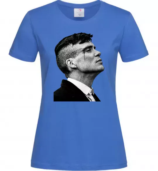 Женская футболка Шелбі з розбитою бровою Ярко-синий фото