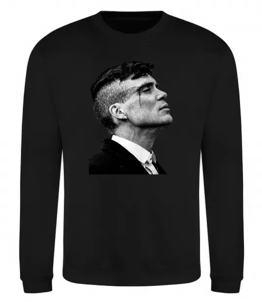 Світшот Шелбі з розбитою бровою Чорний фото