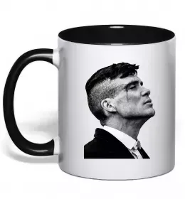Чашка с цветной ручкой Peaky blinders Черный фото