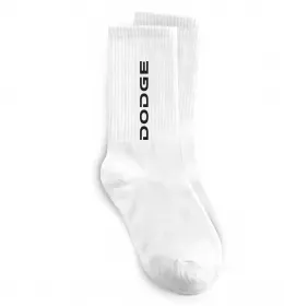 Носки Dodge вертикальний напис Белый фото