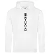 Жіноча толстовка (худі) Dodge вертикальний напис Білий фото