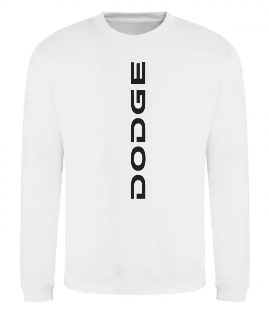 Свитшот Dodge вертикальний напис Белый фото