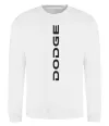 Свитшот Dodge вертикальний напис Белый фото