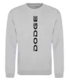 Свитшот Dodge вертикальний напис Серый меланж фото