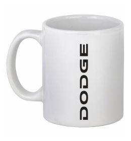 Чашка керамическая Dodge вертикальний напис