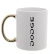Чашка з кольоровою ручкою Dodge вертикальний напис Золото фото