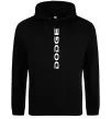 Жіноча толстовка (худі) Dodge вертикальний напис Чорний фото