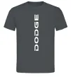 Мужская футболка Dodge вертикальний напис Графит фото