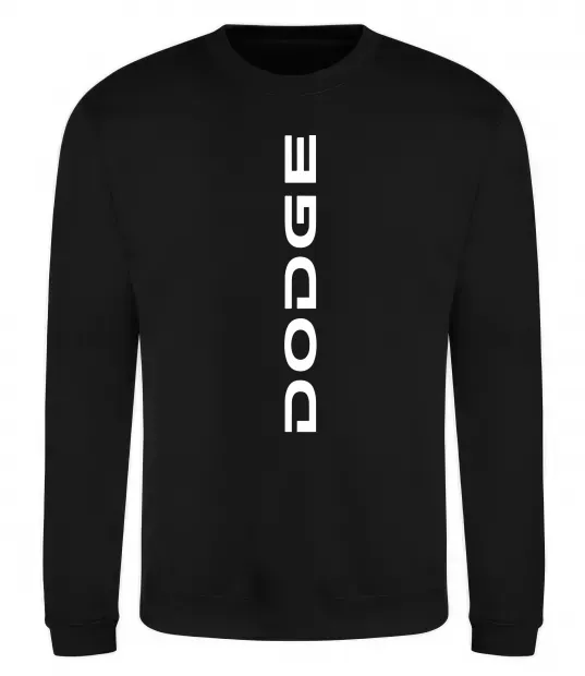 Свитшот Dodge вертикальний напис Черный фото