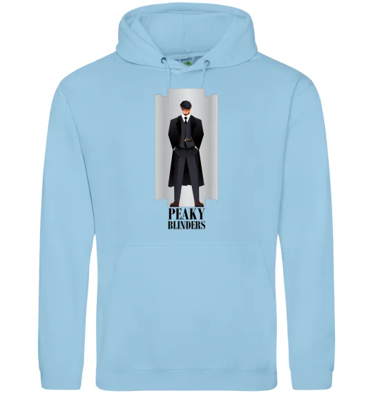 Чоловіча толстовка (худі) Гострі картузи лезо Блакитний фото