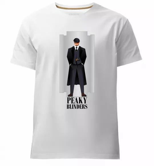 Чоловіча преміум футболка Гострі картузи лезо Білий фото