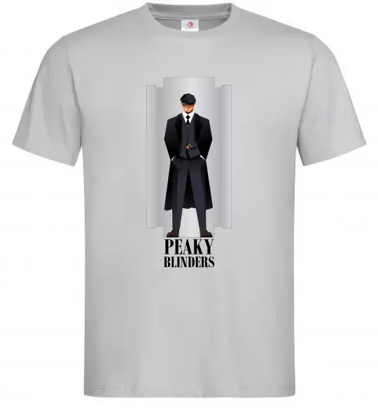 Чоловіча футболка Гострі картузи лезо Сірий фото