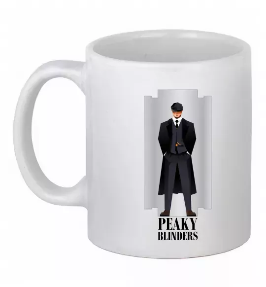 Чашка керамічна Гострі картузи лезо Білий фото