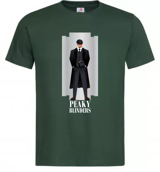 Чоловіча футболка Гострі картузи лезо Темно-зелений фото