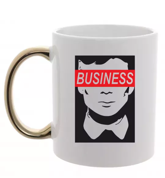 Чашка з кольоровою ручкою Thomas Shelby Золото фото