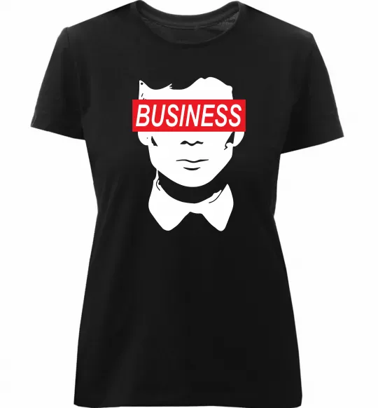 Жіноча преміум футболка Thomas Shelby Чорний фото