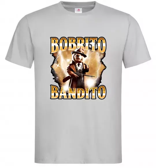 Чоловіча футболка Bobrito bandito Сірий фото