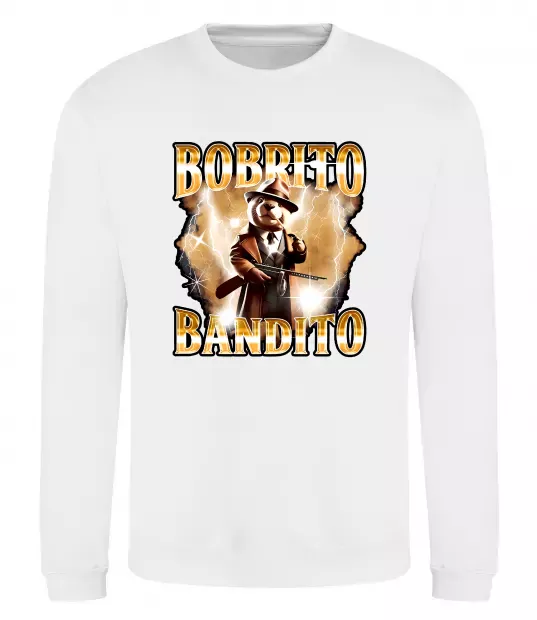 Світшот Bobrito bandito Білий фото