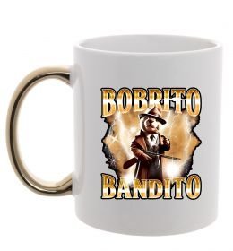 Чашка з кольоровою ручкою Bobrito bandito Чашка з кольоровою ручкою Bobrito bandito