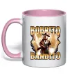 Чашка з кольоровою ручкою Bobrito bandito Ніжно рожевий Чашка з кольоровою ручкою Bobrito bandito Ніжно рожевий фото