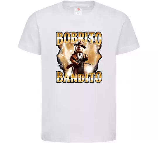 Детская футболка Bobrito bandito Белый фото