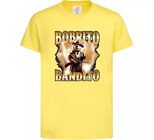 Детская футболка Bobrito bandito Лимонный фото