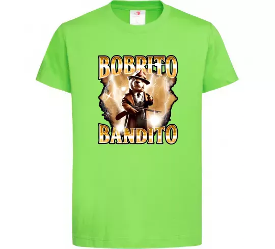 Детская футболка Bobrito bandito Лаймовый фото