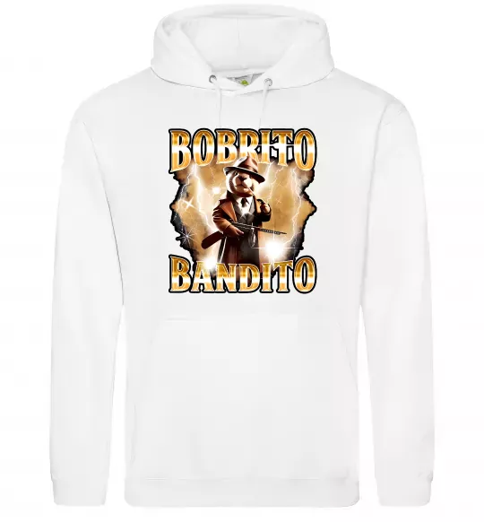Мужская толстовка (худи) Bobrito bandito Белый фото