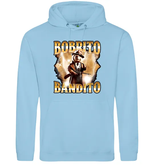 Чоловіча толстовка (худі) Bobrito bandito Блакитний фото