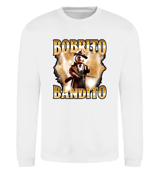 Світшот Bobrito bandito Білий фото